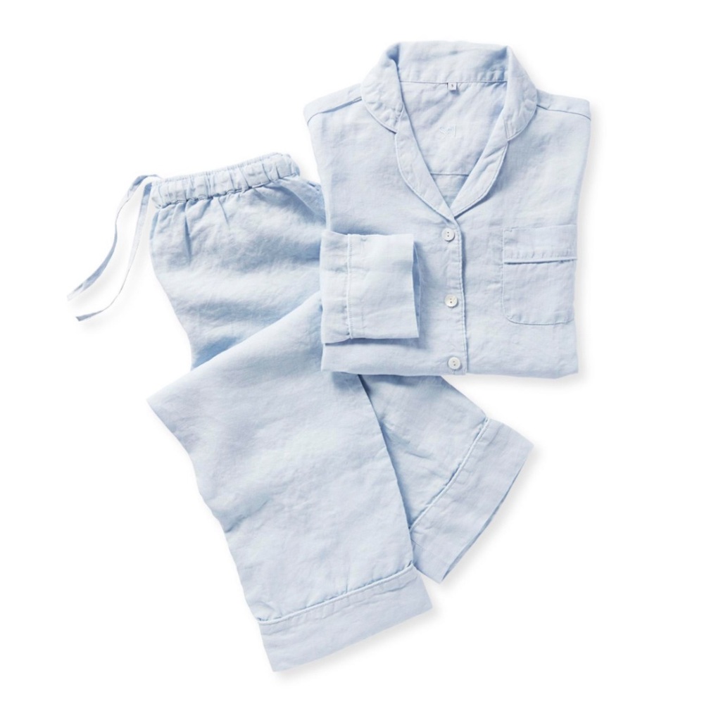 Pink Positano Serena & Lily Linen Pajamas Gem